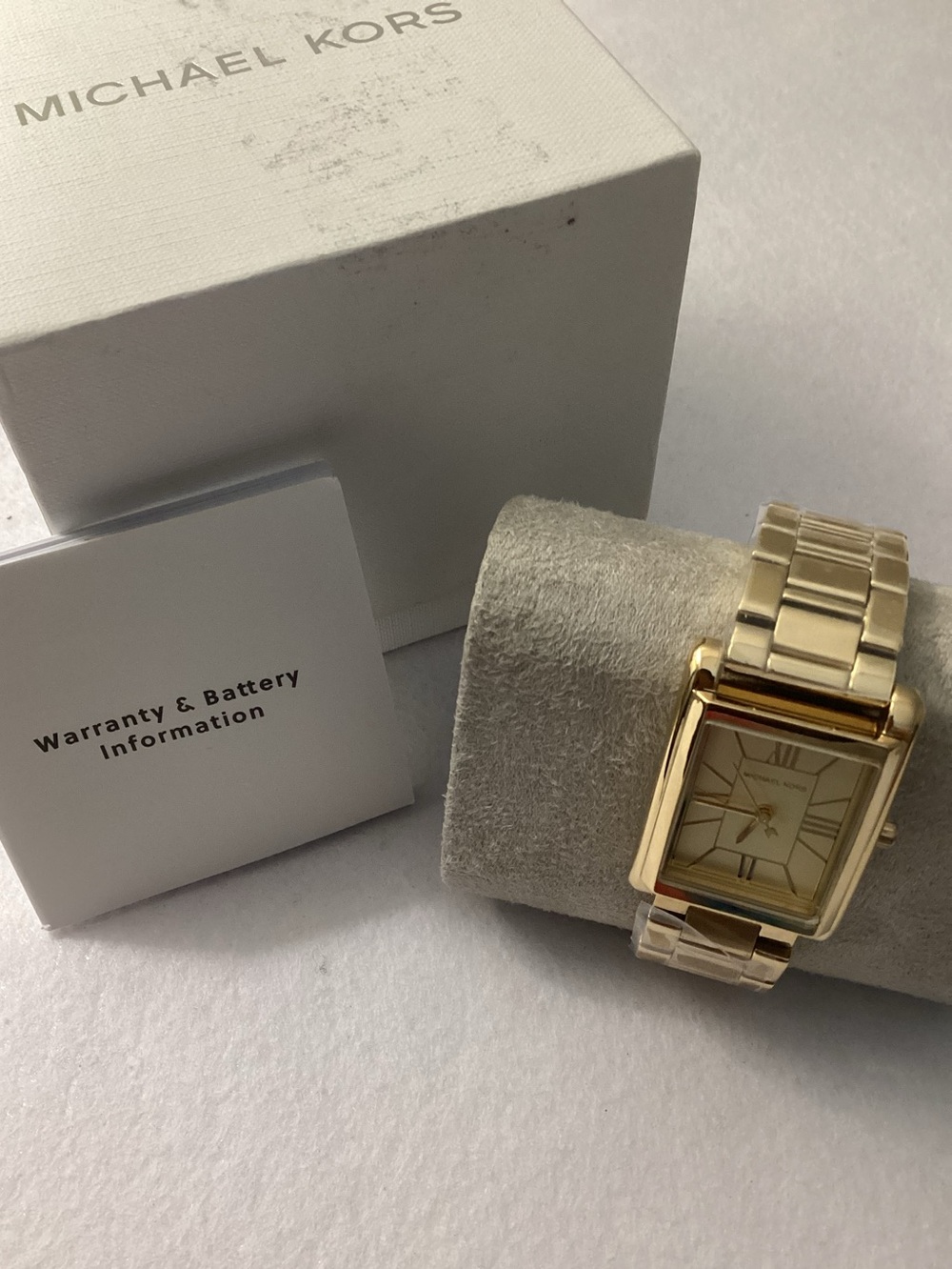 Michael Kors Essex Gold-Tone Stainless Steel Watch, 26x36mm